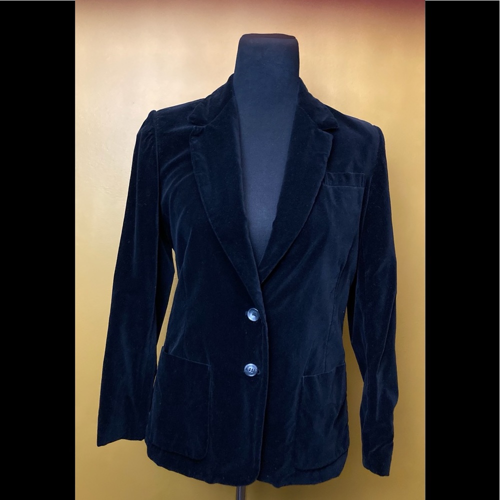 Vintage black velvetty blazer